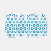 お気に入りボックス – 青いフロレット フェイバーボックス (折り畳みなし)