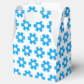 お気に入りボックス – 青いフロレット フェイバーボックス (オープン)