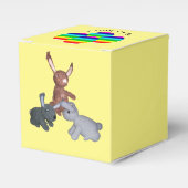 お気に入りボックス – 3つのバニーと4つの卵 フェイバーボックス (正面サイド)