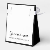 お気に入りボックス – Bro, Groomsman|花婿介添人 フェイバーボックス (裏面サイド)