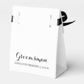 お気に入りボックス – Bro, Groomsman|花婿介添人 フェイバーボックス (裏面サイド)