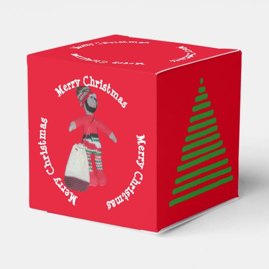 お気に入りボックス – Merry Christmas小妖精や小人とツリー フェイバーボックス (裏面サイド)