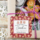 お気に入りラベルステッカーのクリスマスクッキー交換 スクエアシール