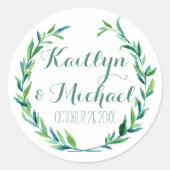 お気に入り抱き枕スモダンティッカーズローレルリースリーフ ラウンドシール (正面)