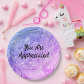 お気に入り抽象芸術ピンクブルー ペーパープレート (パーティー)