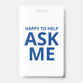 お気に入り救済頼の青と白のID バッジ (裏面)