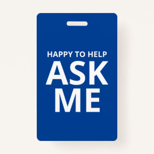 お気に入り救済頼の青と白のID バッジ