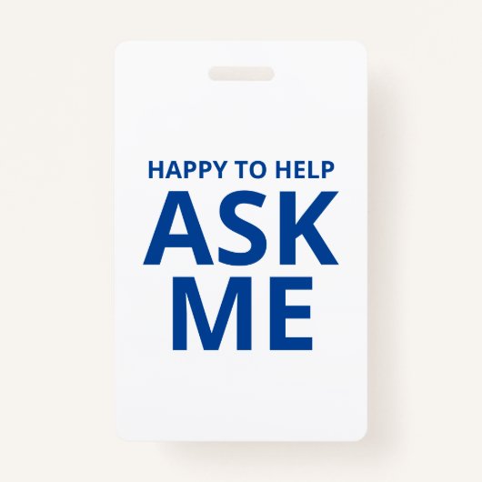 お気に入り救済頼の青と白のID バッジ (裏面)