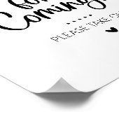 お気に入り来の表の署名 ポスター (角)