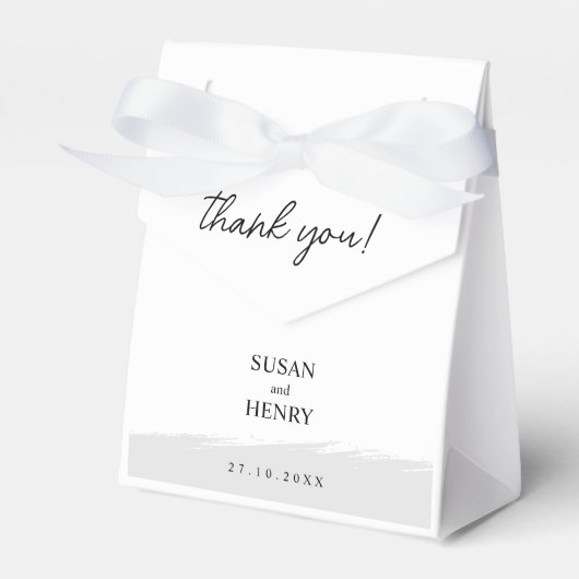 お気に入り結婚ボックス |白黒 フェイバーボックス (正面サイド)