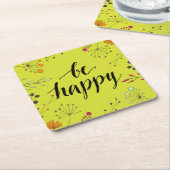 お気に入り5 スクエアペーパーコースター (アングル)