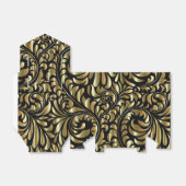 お気に入り/ギフトボックス – ブラックと金ゴールドのドラマ フェイバーボックス (折り畳みなし)