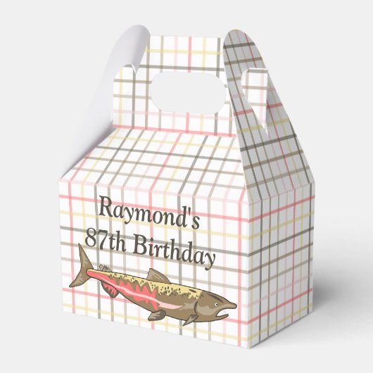 お気に入り/ギフトボックス – Chinook Sake on Plaid フェイバーボックス (正面サイド)