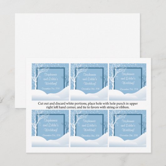 お気に入り タグ 冬 青 クリスマス (正面/裏面)