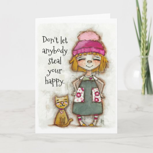 お気に入り-勇気付けられるカ空白のード(内部) カード (正面)