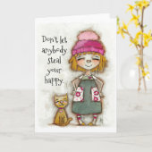 お気に入り-勇気付けられるカ空白のード(内部) カード (黄色い花)