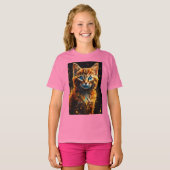 「お気に入り：表と裏かわいい子猫ブリスティー」 Tシャツ (正面フル)