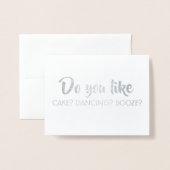 お気に入り – Bridesmaid おもしろい Proposal 箔カード (封筒付き正面)