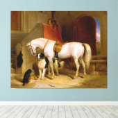 お気に入り、H.R.H.プリンス・ジョージのプロパティ キャンバスプリント (インサイチュ (ウッドフロア))