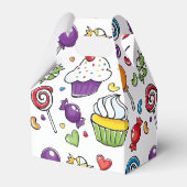 お気に入り – Sweet Cupcakes フェイバーボックス (裏面サイド)