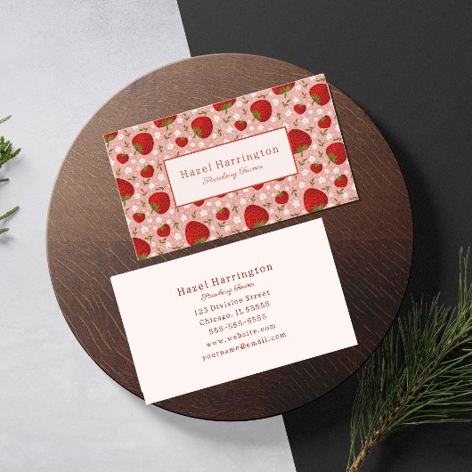 お気に入りStrawberry Business Card 名刺