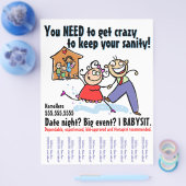 お気に子様お子様向けサービス チラシ (シングル)