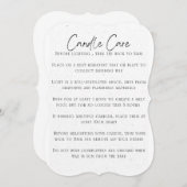 お気に客様のビジネス用のキャンドルカード (正面/裏面)