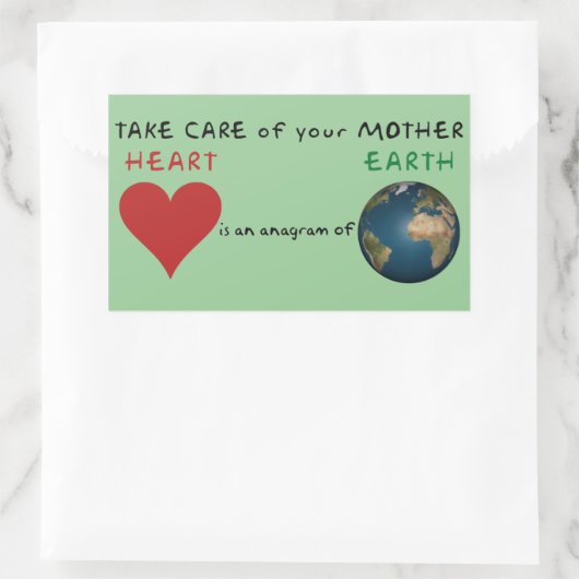 お気に母さん 長方形シール (バッグ)