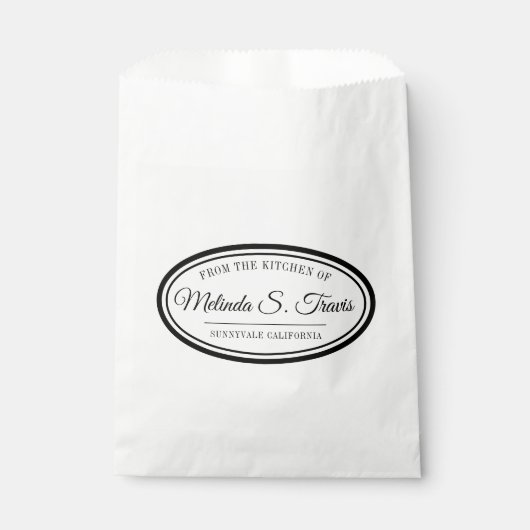 お気に縁ど入りバッグのキッチンからオーバル フェイバーバッグ (正面)