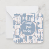 お気の毒に思離れう ノートカード (正面)