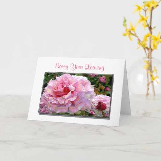 お気の毒に離れなるグリーティングカード カード (黄色い花)