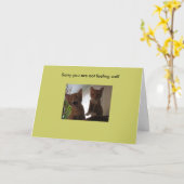 お気の毒感じです カード (黄色い花)