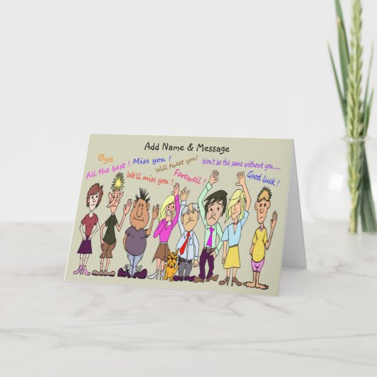 お気の毒離れです カード (正面)