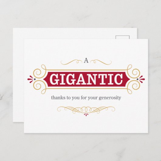 お気感謝してい前には大変 ポストカード (正面/裏面)