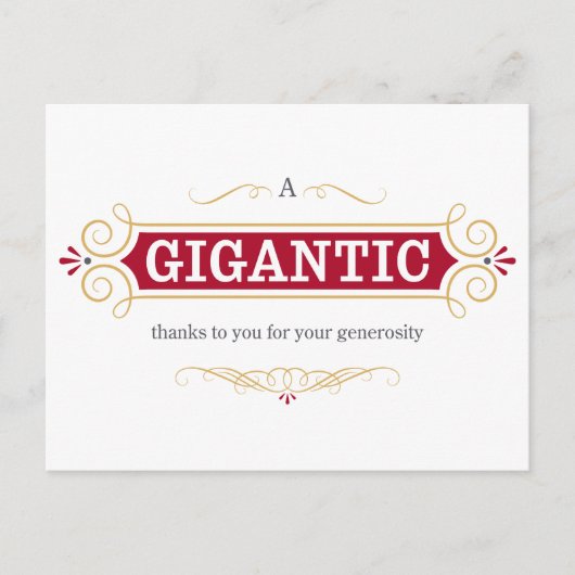 お気感謝してい前には大変 ポストカード (正面)