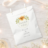 お気結婚に入り水色スターフラワー フェイバーバッグ (クリップ留めされた状態)