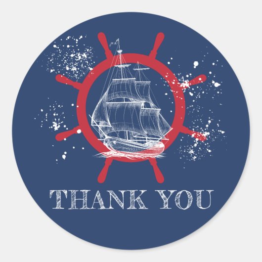 お気航海のに入りブルー ラウンドシール (正面)