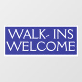 お気軽にお立ち寄りください 店内へ歓迎します ウィンドウサイン (シート)