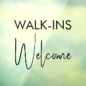 お気軽にお立ち寄りください 現代的でミニマルなヘア＆ネイルサロン ウィンドウサイン (シート3)