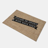 'お気軽に足を拭いてください'ドアマット24 X 36 ドアマット (アングル)
