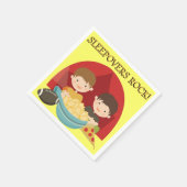 お泊まりの岩 スタンダードカクテルナプキン (角)