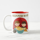 お泊まりの岩 ツートーンマグカップ (左)