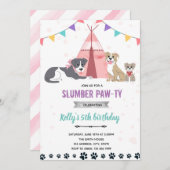 お泊まりの質屋パーティー 招待状 (正面/裏面)