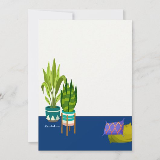 お泊まりパーティーの招待状 招待状 (裏面)