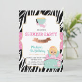 お泊まりパーティーの招待状 招待状 (スタンド正面)