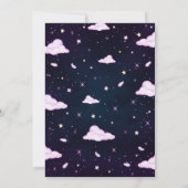 お泊まりパーティー 女の子 スパ ピンク 誕生日 招待状 (裏面)