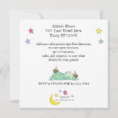 お泊まり会の誕生日パーティー招待状 招待状 (裏面)