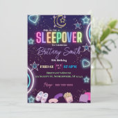 お泊まり会招待状 招待状 (スタンド正面)