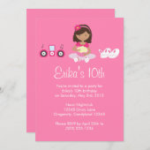 お泊まり会招待状 招待状 (正面/裏面)