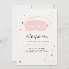 お泊まり誕生日パーティーの招待状 招待状